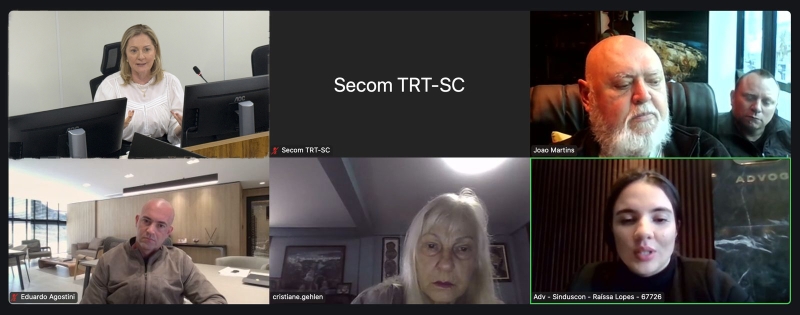 Telas de vídeo conferência