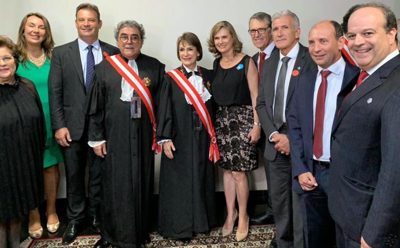 Magistrados durante posse da nova direção do TST