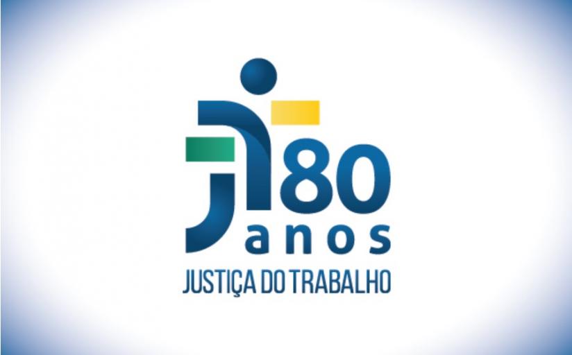 Marca comemorativa dos 80 anos da Justiça do Trabalho