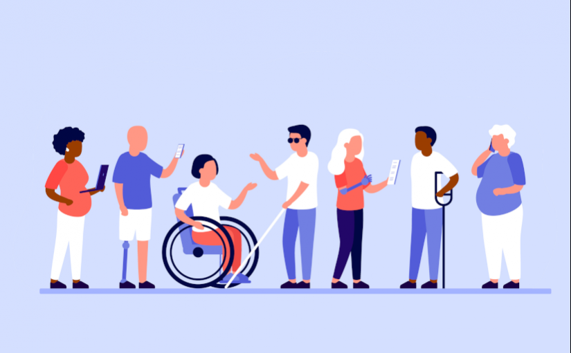 Grupo diversificado de pessoas com deficiência