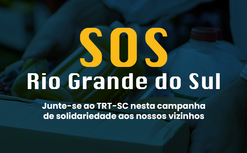 Arte campanha SOS Rio Grande do Sul