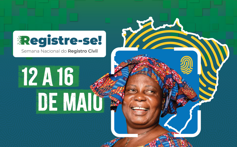 Registre-se: 12 a 16 de maio. Rosto de uma mulher negra, sorrindo, com acessórios afro