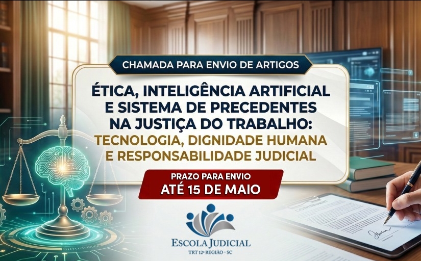 Imagem ilustrativa com divulgação da 38ª edição da revista do TRT