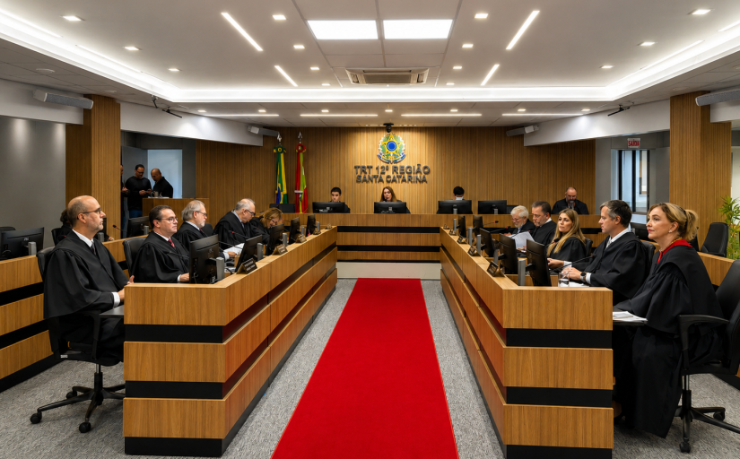 Imagem geral da sala de sessões do Pleno