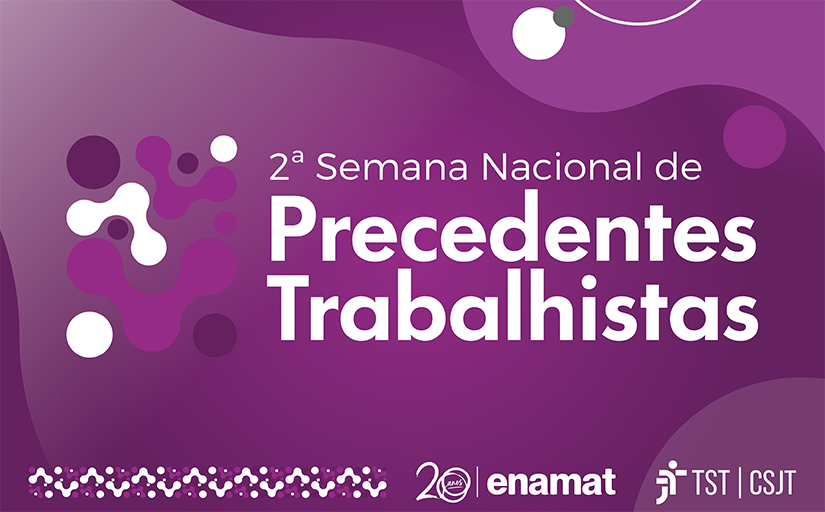Banner com texto Precedentes Trabalhistas em destaque