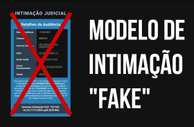 Modelo de intimação fake