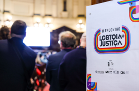 Foto da solenidade de abertura do abertura do 2º encontro lgbtqia+ do cnj