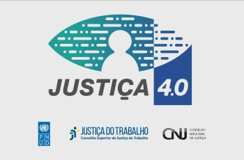 Imagem ilustrtativa com o texto: Justiça 4.0